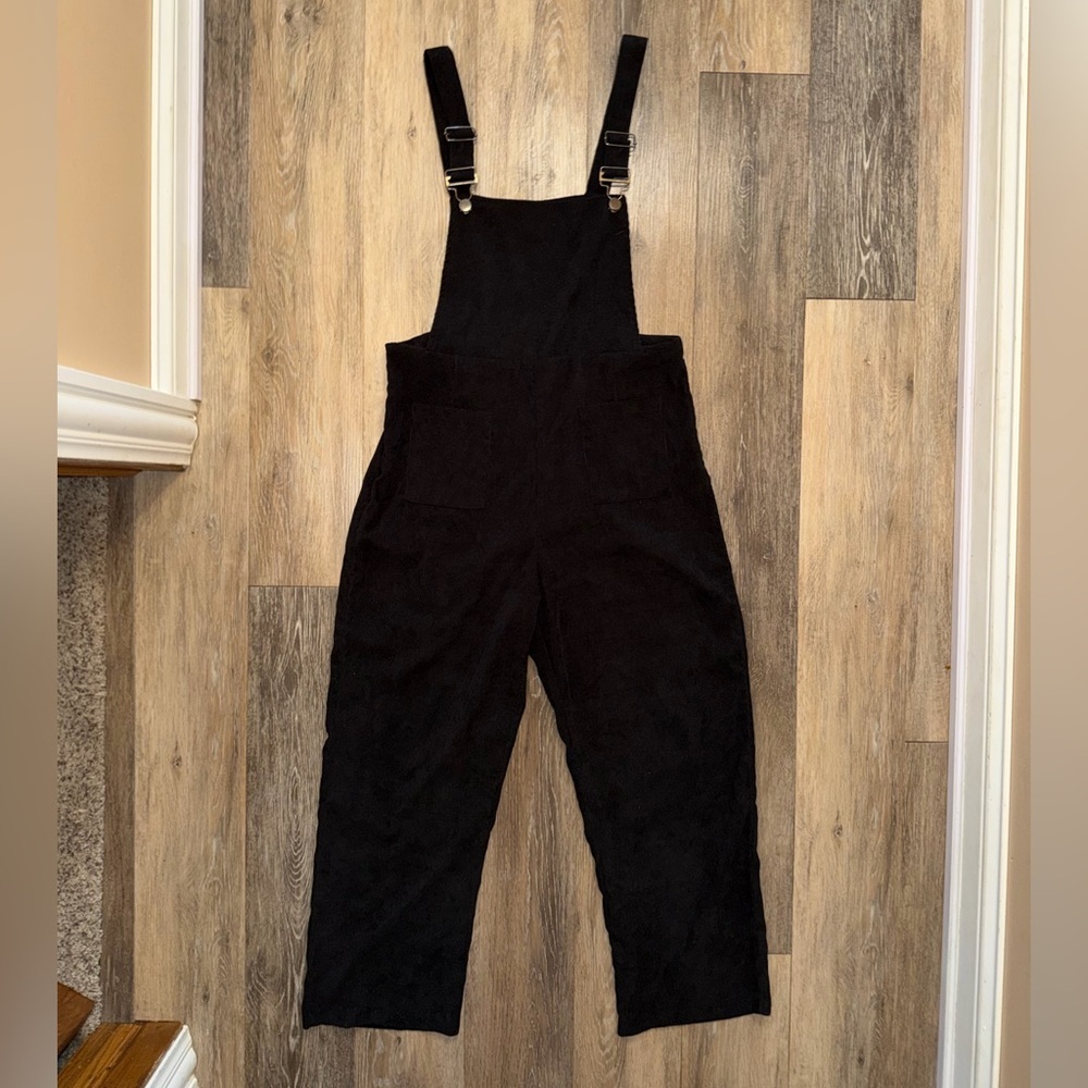 SHEIN Black Corduroy Overalls - Picture 5 of 6